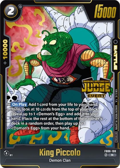 King Piccolo (Judge Pack (Event Judge) 04), Tournament and Championship Promos FB06-108