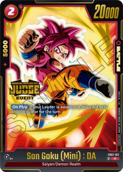 Son Goku (Mini) : DA (Judge Pack (Event Judge) 05), Tournament and Championship Promos FB07-011