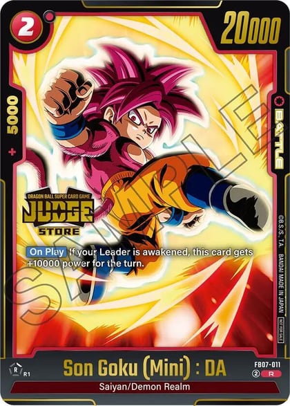 Son Goku (Mini) : DA (Judge Pack (Store Judge) 05), Tournament and Championship Promos FB07-011