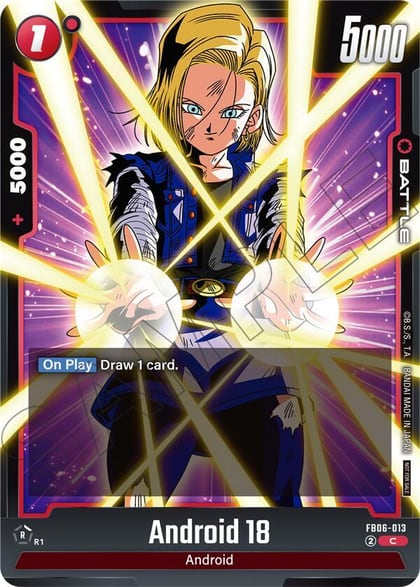 Android 18 (Limited Pack 02), Tournament and Championship Promos FB07-013