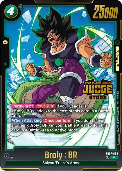 Broly : BR (Judge Pack (Store Judge) 05), Tournament and Championship Promos FB07-069