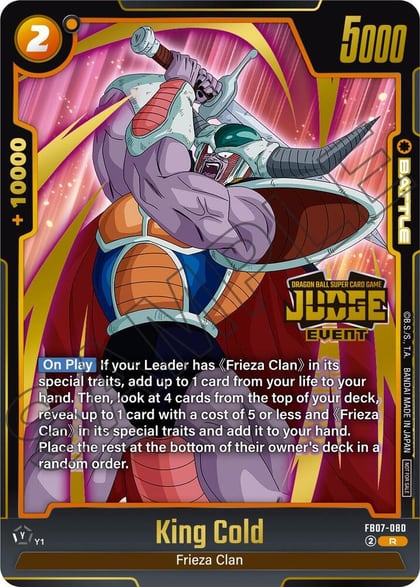 King Cold (Judge Pack (Event Judge) 05), Tournament and Championship Promos FB07-080