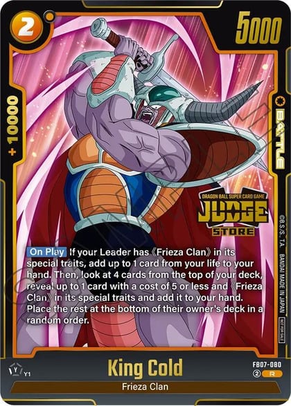 King Cold (Judge Pack (Store Judge) 05), Tournament and Championship Promos FB07-080