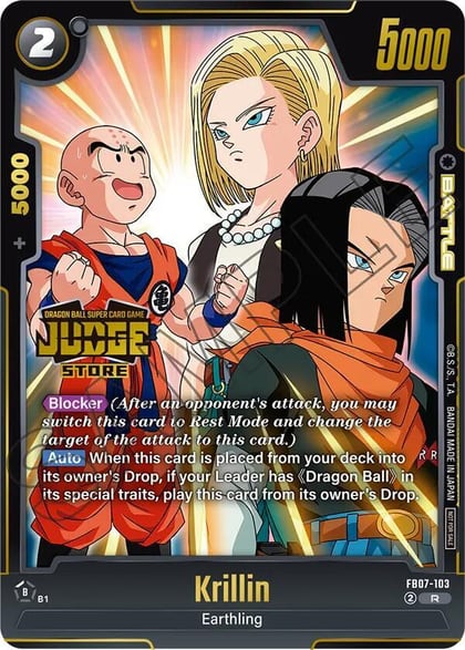 Krillin (Judge Pack (Store Judge) 05), Tournament and Championship Promos FB07-103