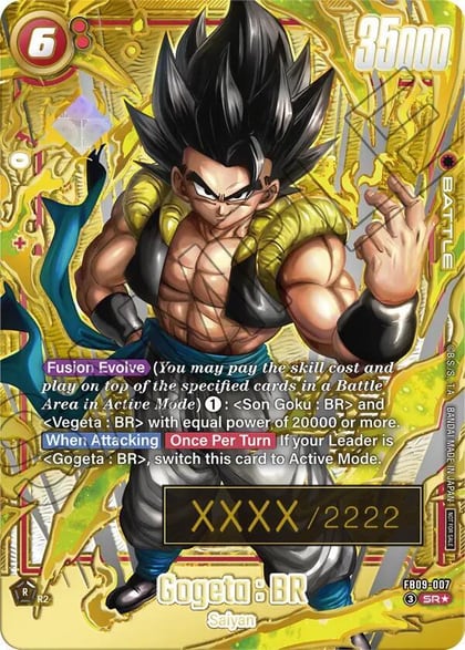 Gogeta : BR - FB09-007 (Serial Numbered), Tournament and Championship Promos FB09-007