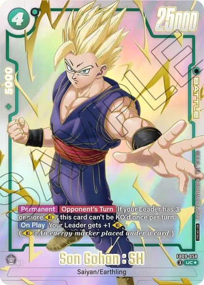 Son Gohan : SH - FB09-058 (Limited Pack 26-27 WAVE1), Tournament and Championship Promos FB09-058