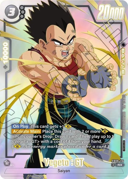 Vegeta : GT - FB09-116 (Limited Pack 26-27 WAVE1), Tournament and Championship Promos FB09-116