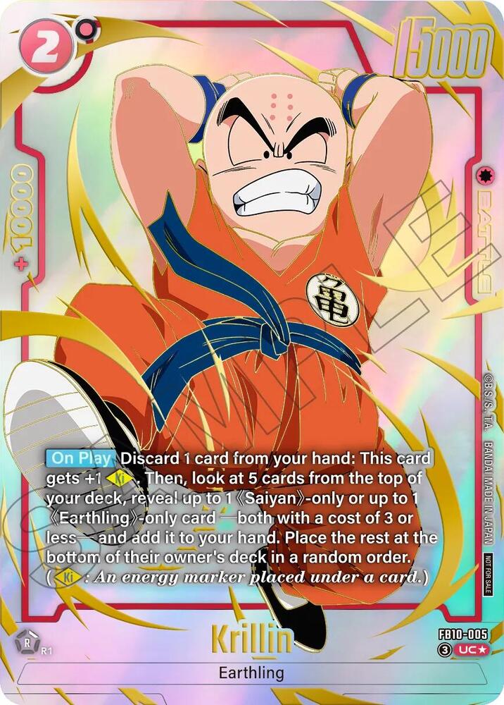 Krillin - FB10-005 (Limited Pack 26-27 WAVE2), Tournament and Championship Promos FB10-005