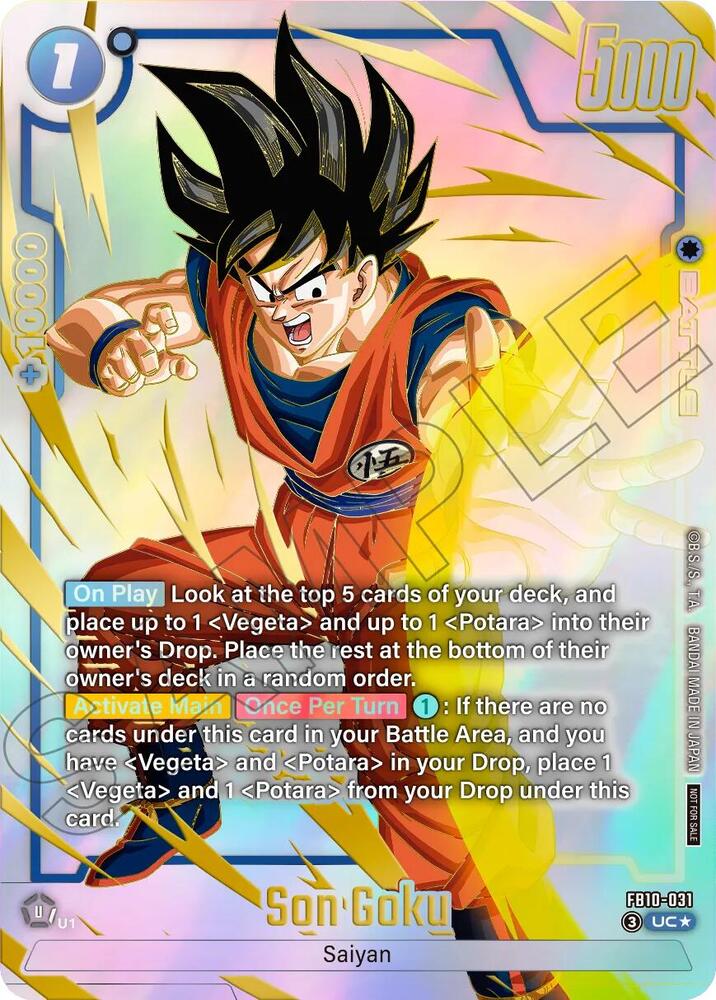 Son Goku - FB10-031 (Limited Pack 26-27 WAVE2), Tournament and Championship Promos FB10-031