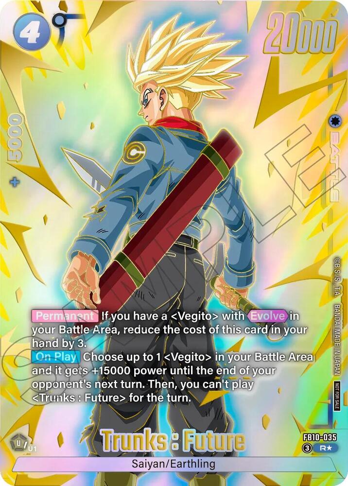Trunks : Future - FB10-035 (Limited Pack 26-27 WAVE2), Tournament and Championship Promos FB10-035