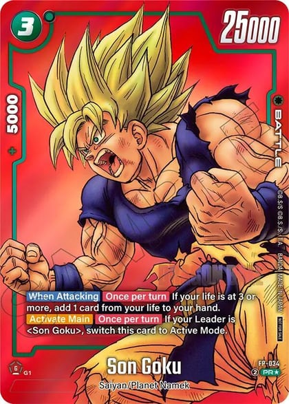 Son Goku - FP-034 (Limited Pack MANGA Version 01), Tournament and Championship Promos FP-034