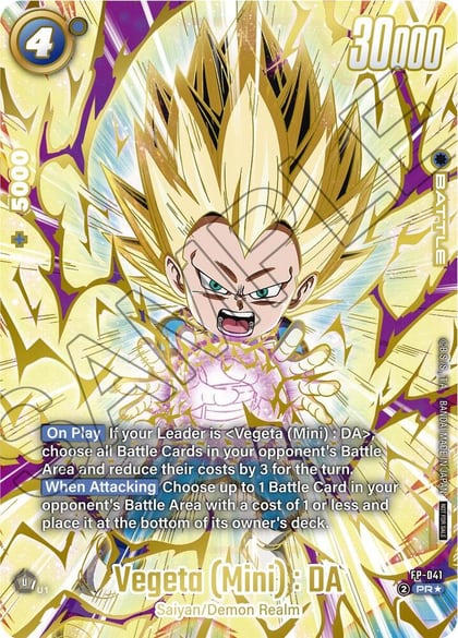 Vegeta (Mini) : DA - FP-041 (Ultimate Battle 2025 Vol.4), Tournament and Championship Promos FP-041