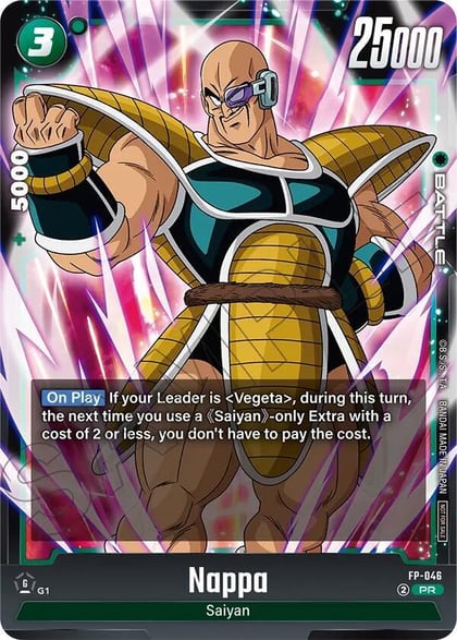 Nappa - FP-046 (Tournament Pack 07), Tournament and Championship Promos FP-046