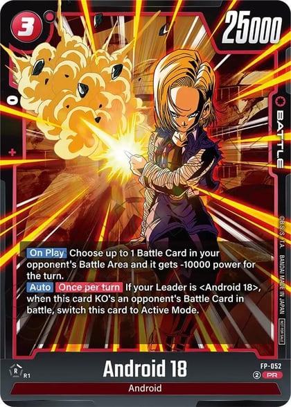 Android 18 (Tournament Pack 08), Tournament and Championship Promos FP-052