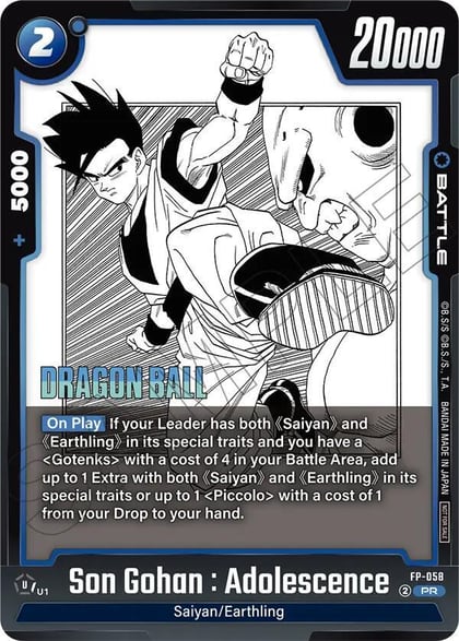 Son Gohan : Adolescence - FP-058, Tournament and Championship Promos FP-058