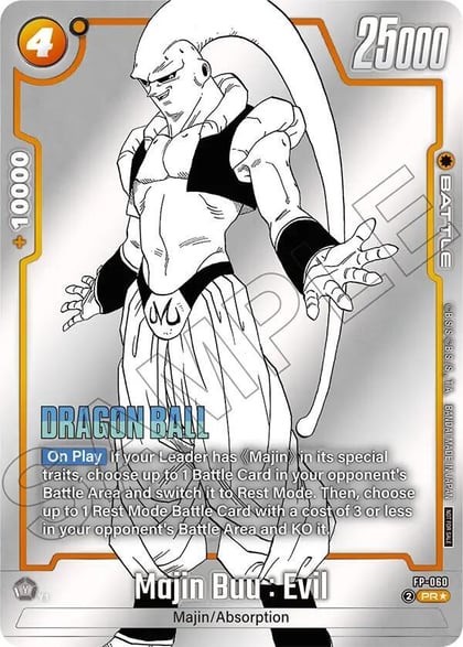 Majin Buu : Evil - FP-060 (Tournament Pack MANGA ver. SPECIAL), Tournament and Championship Promos FP-060