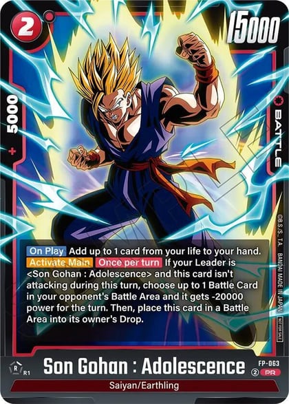 Son Gohan : Adolescence (Tournament Pack 09), Tournament and Championship Promos FP-063