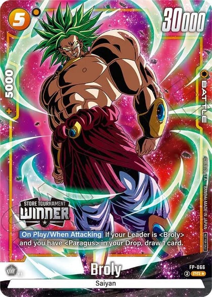 Broly (Tournament Pack -Winner- 09), Tournament and Championship Promos FP-066