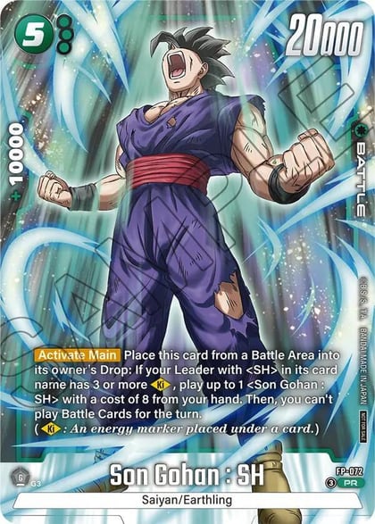 Son Gohan : SH - FP-072 (Tournament Pack 10), Tournament and Championship Promos FP-072