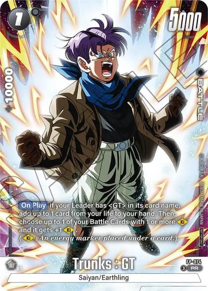 Trunks : GT - FP-074 (Tournament Pack 10), Tournament and Championship Promos FP-074