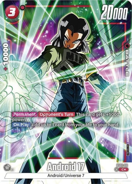Android 17 (Tournament Pack -Winner- 01), Tournament and Championship Promos FS01-06
