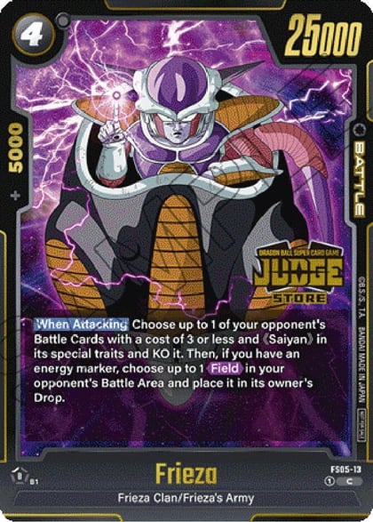 Frieza - FS05-13 (Judge Pack (Store Judge) 02), Tournament and Championship Promos FS05-13