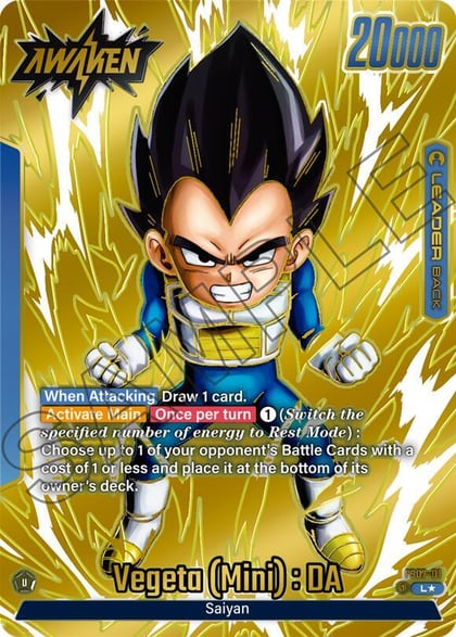 Vegeta (Mini) : DA (Gold), Tournament and Championship Promos FS07-01