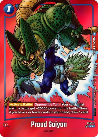Proud Saiyan (Limited Pack MANGA Version 02), Tournament and Championship Promos FS07-12