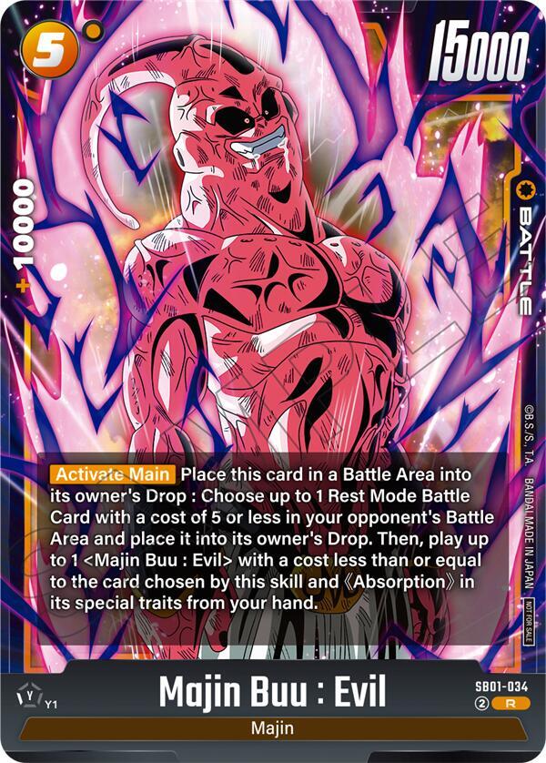 Majin Buu : Evil (Limited Pack 02), Tournament and Championship Promos SB01-034