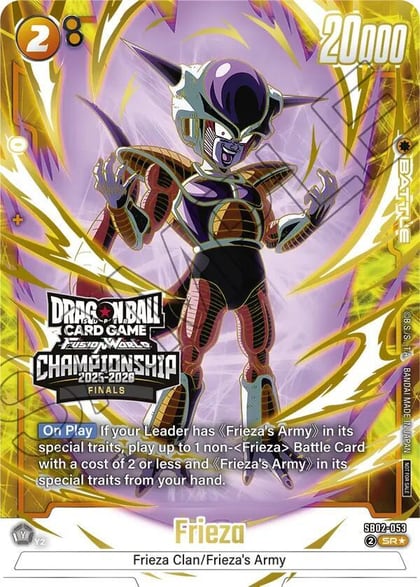 Frieza - SB02-053 (Championship 2025-2026 Finals), Tournament and Championship Promos SB02-053