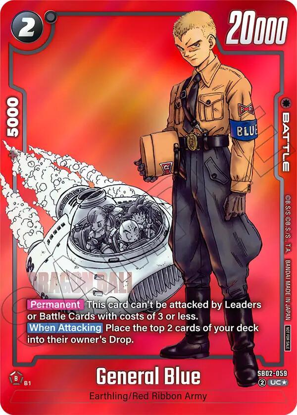 General Blue - SB02-059 (Limited Pack MANGA Version 02), Tournament and Championship Promos SB02-059
