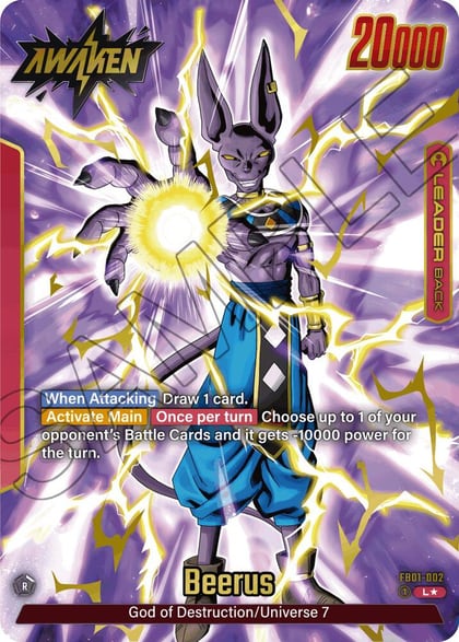 Beerus - FB01-002 (Alternate Art), Awakened Pulse FB01-002