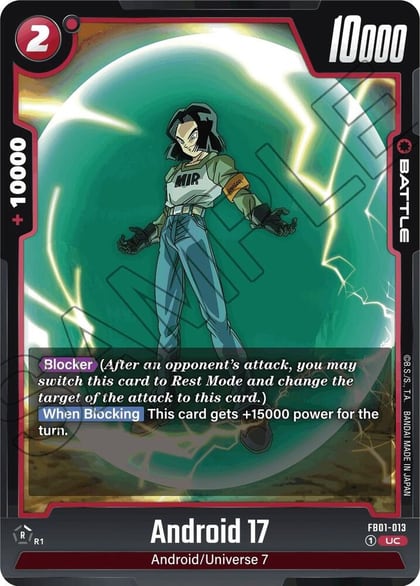 Android 17 - FB01-013, Awakened Pulse FB01-013