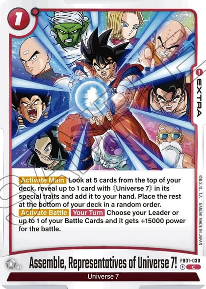 Assemble, Representatives of Universe 7!, Awakened Pulse FB01-030