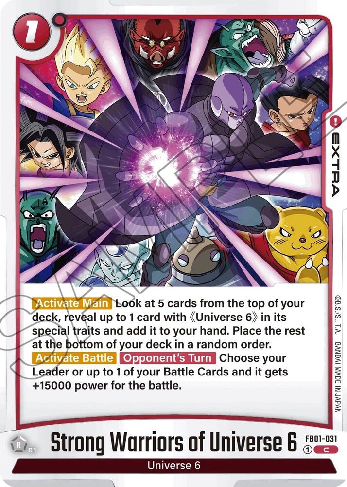 Strong Warriors of Universe 6, Awakened Pulse FB01-031