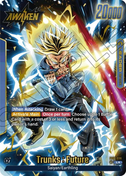 Trunks : Future - FB01-036 (Alternate Art), Awakened Pulse FB01-036