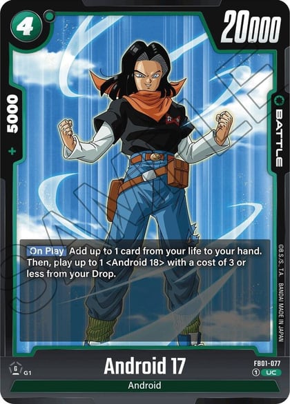 Android 17 - FB01-077, Awakened Pulse FB01-077