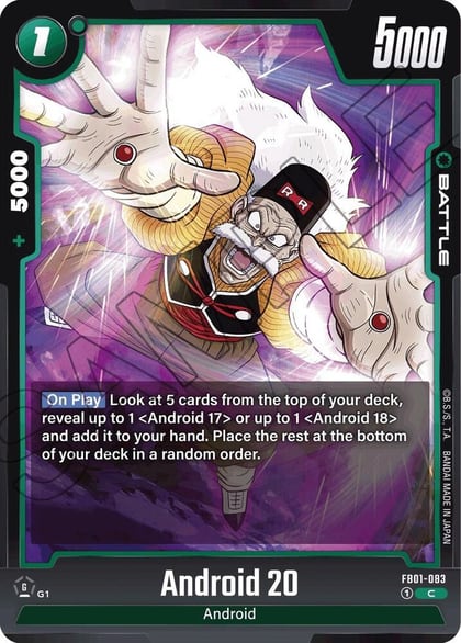 Android 20 - FB01-083, Awakened Pulse FB01-083