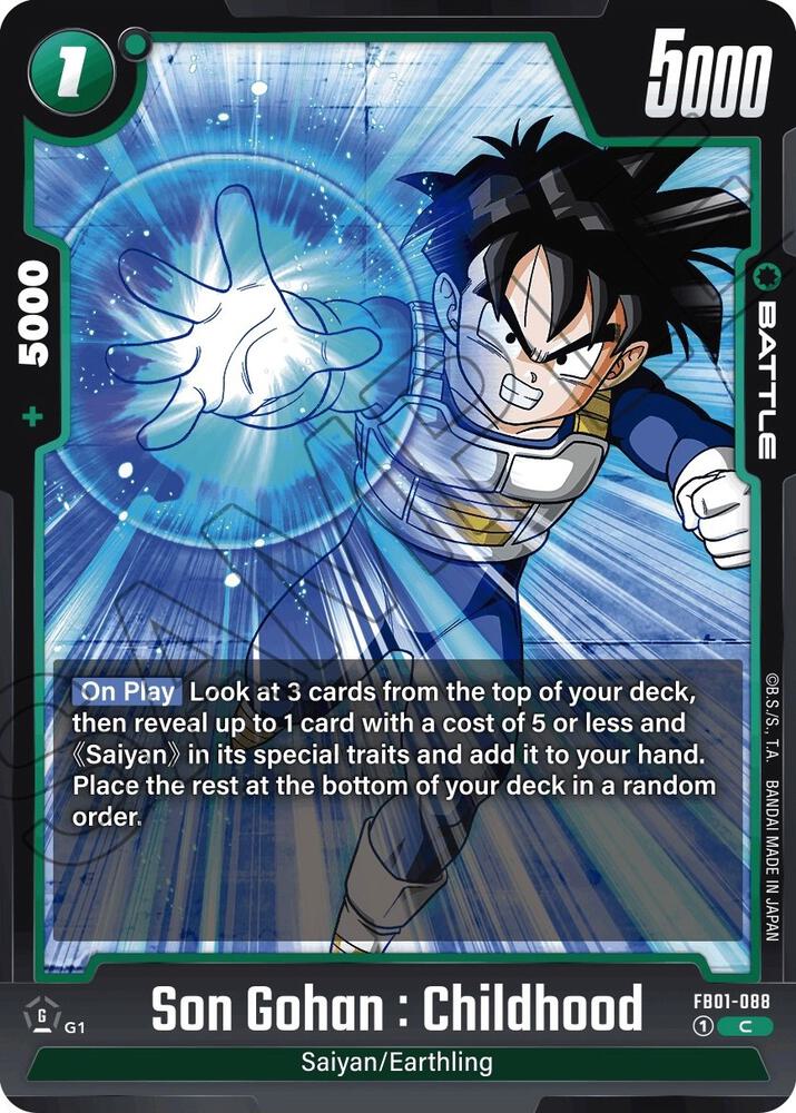 Son Gohan : Childhood - FB01-088, Awakened Pulse FB01-088