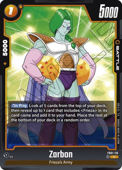 Zarbon, Awakened Pulse FB01-116