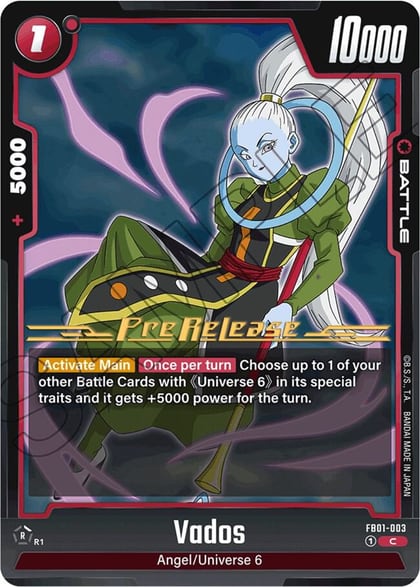 Vados, Awakened Pulse Pre-Release Cards FB01-003