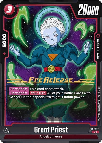 Great Priest, Awakened Pulse Pre-Release Cards FB01-017