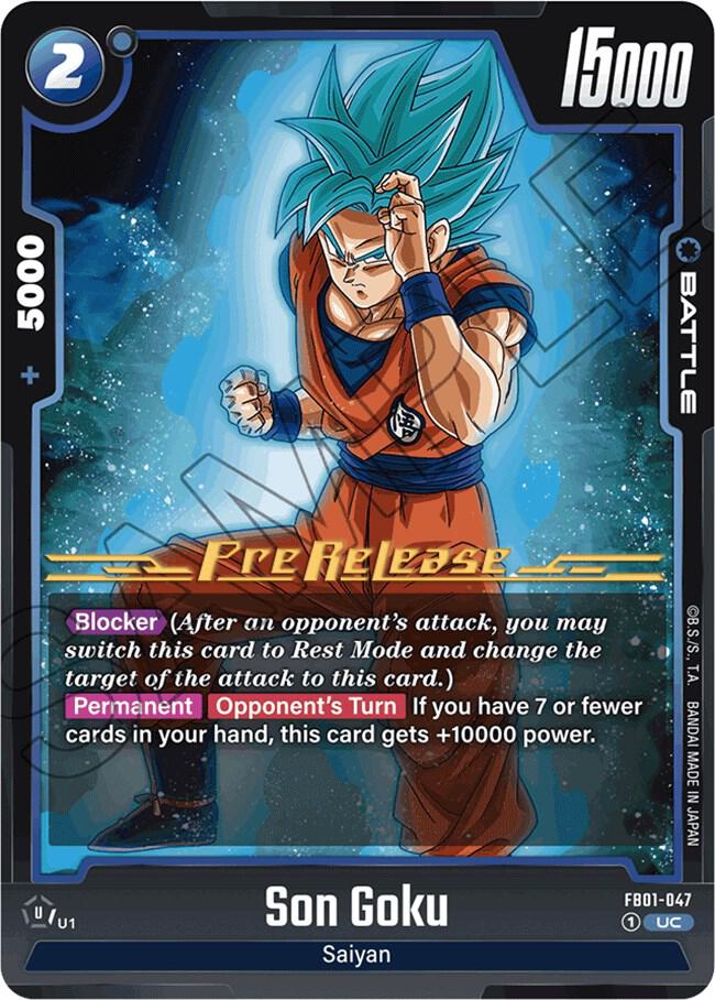 Son Goku - FB01-047, Awakened Pulse Pre-Release Cards FB01-047