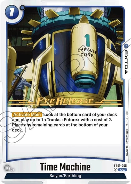 Time Machine, Awakened Pulse Pre-Release Cards FB01-065