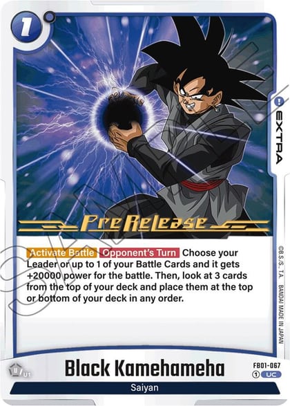 Black Kamehameha, Awakened Pulse Pre-Release Cards FB01-067
