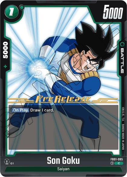 Son Goku - FB01-085, Awakened Pulse Pre-Release Cards FB01-085