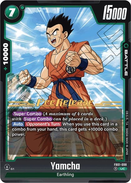 Yamcha, Awakened Pulse Pre-Release Cards FB01-098