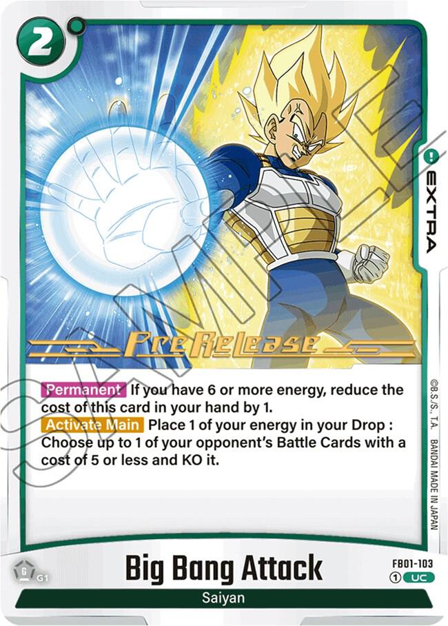 Big Bang Attack, Awakened Pulse Pre-Release Cards FB01-103