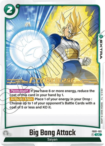 Big Bang Attack, Awakened Pulse Pre-Release Cards FB01-103