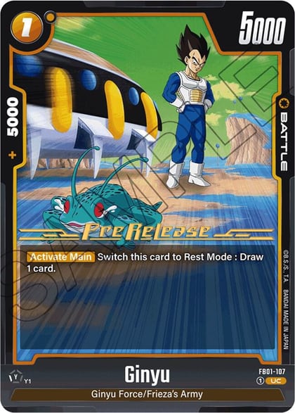 Ginyu - FB01-107, Awakened Pulse Pre-Release Cards FB01-107